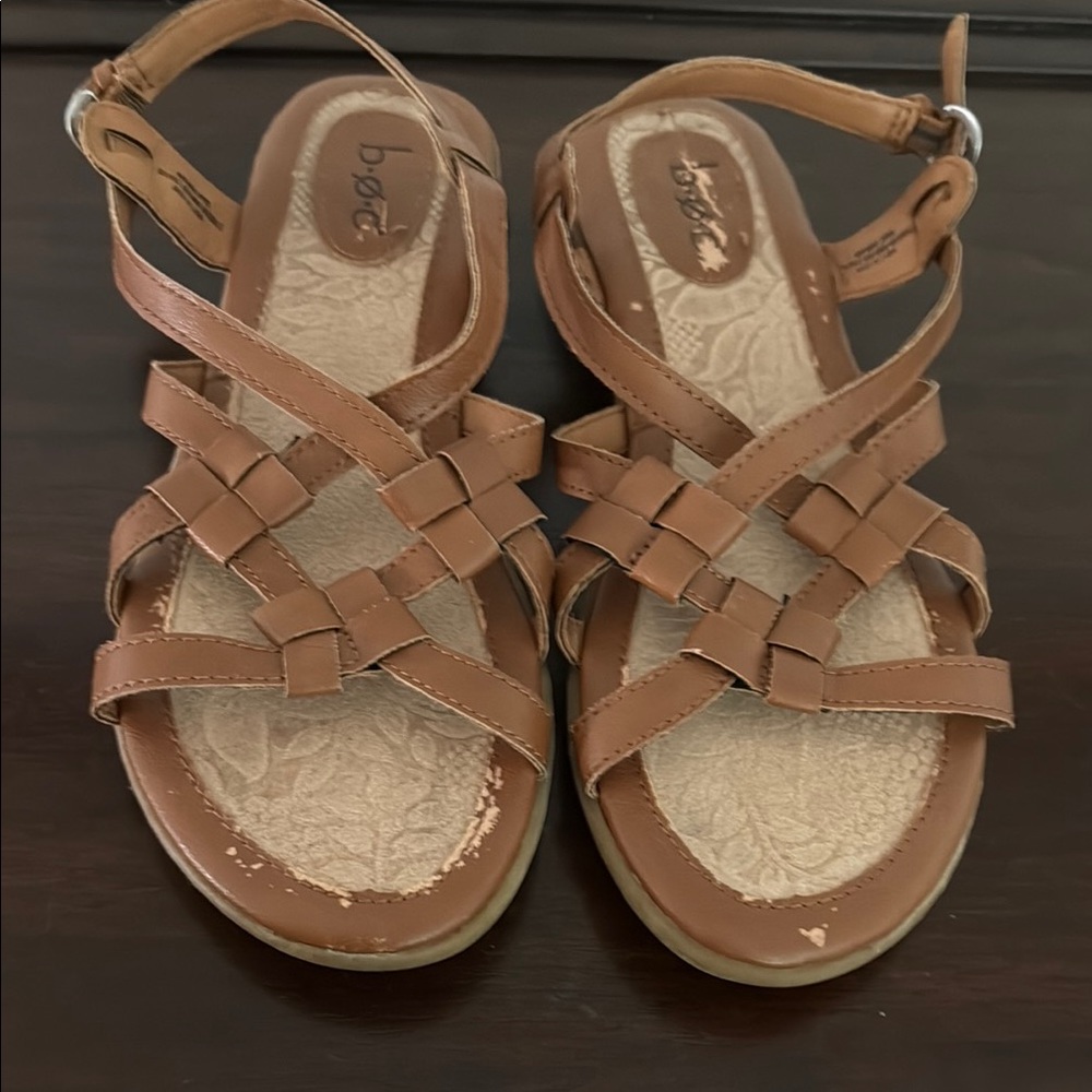 b.o.c. Tan Strappy Sandals for Casual Comfort
